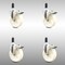 Service Caster 5 Inch 316SS Nylon Wheel Swivel 1-1/4 Inch Expanding Stem Caster Set Lock Brake SCC-SS316TTLEX20S514-NYS-114-4 - alternate 1